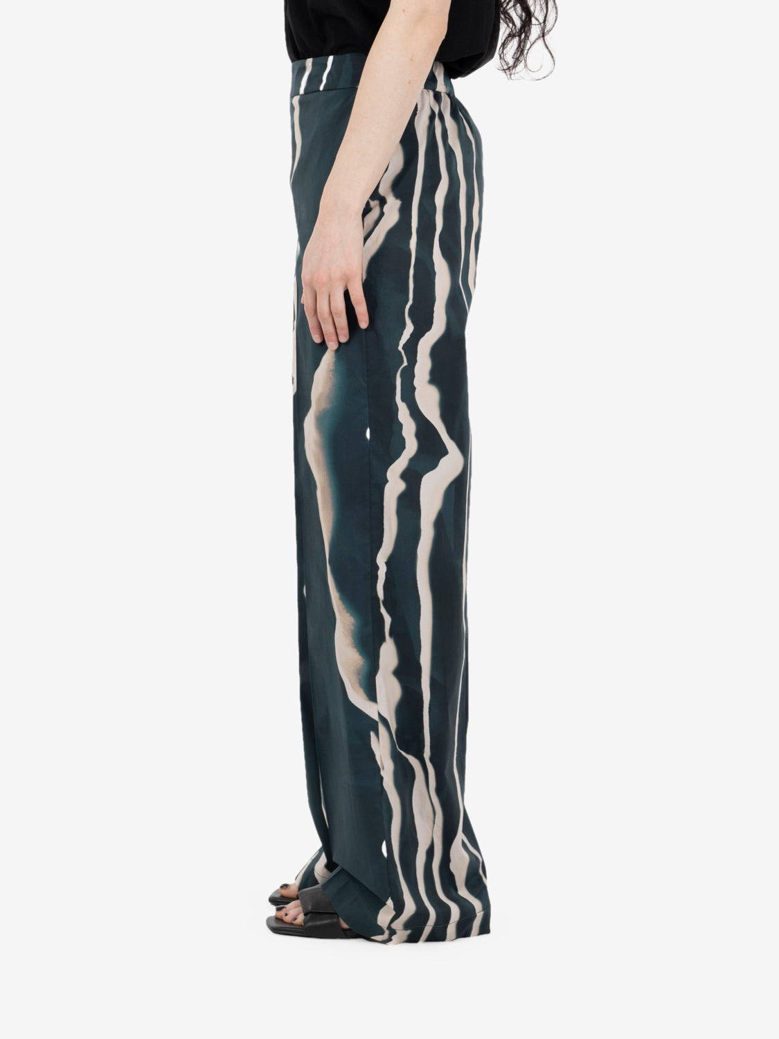 Pantalone Cesira seashell abete / ecru