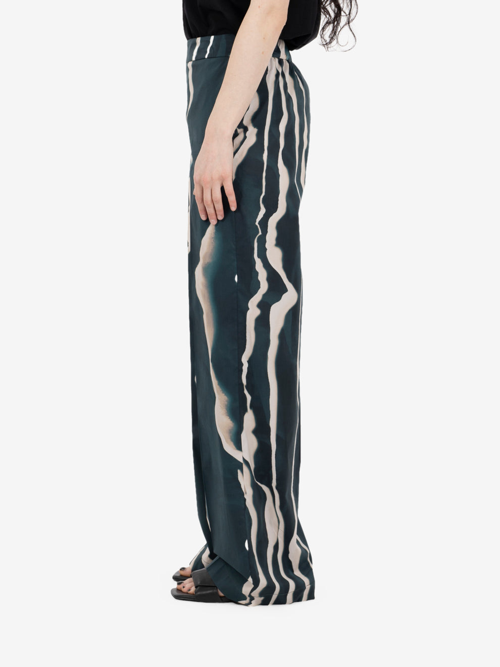 Pantalone Cesira seashell abete / ecru