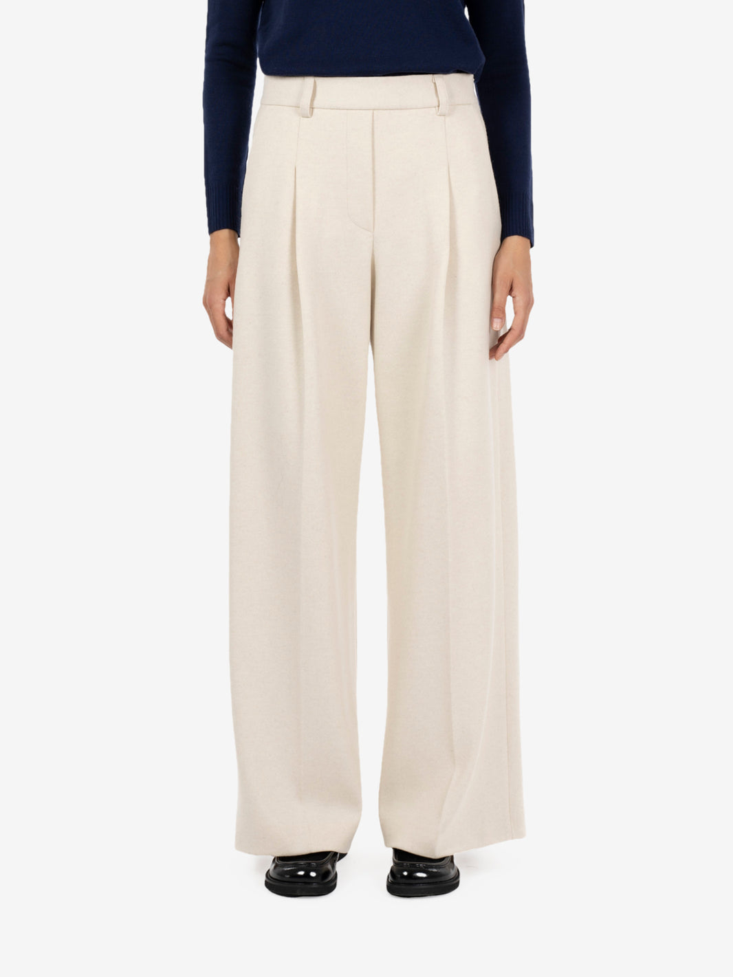 Pantaloni Basil cashà melange