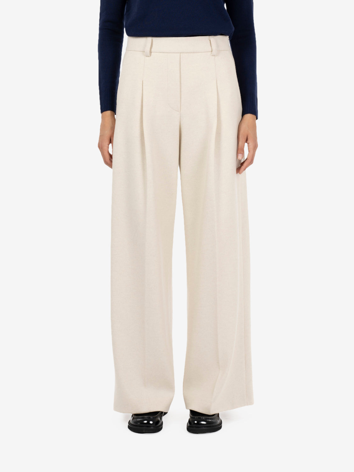 Pantaloni Basil cashà melange