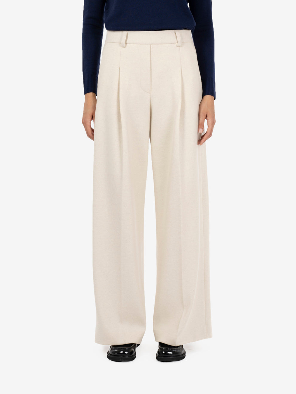 Pantaloni Basil cashà melange