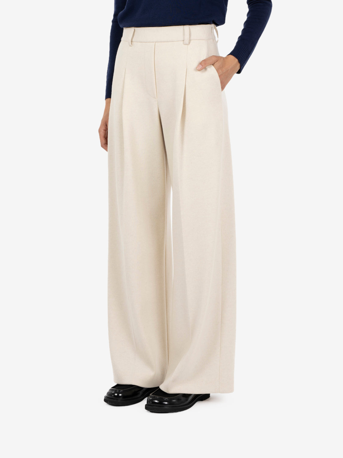 Pantaloni Basil cashà melange