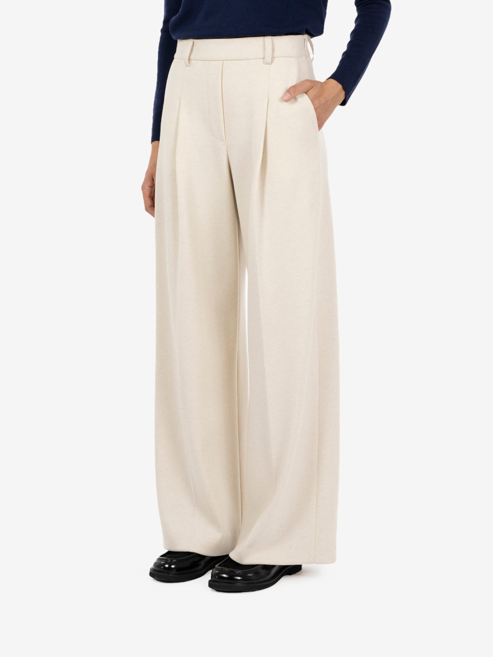Pantaloni Basil cashà melange