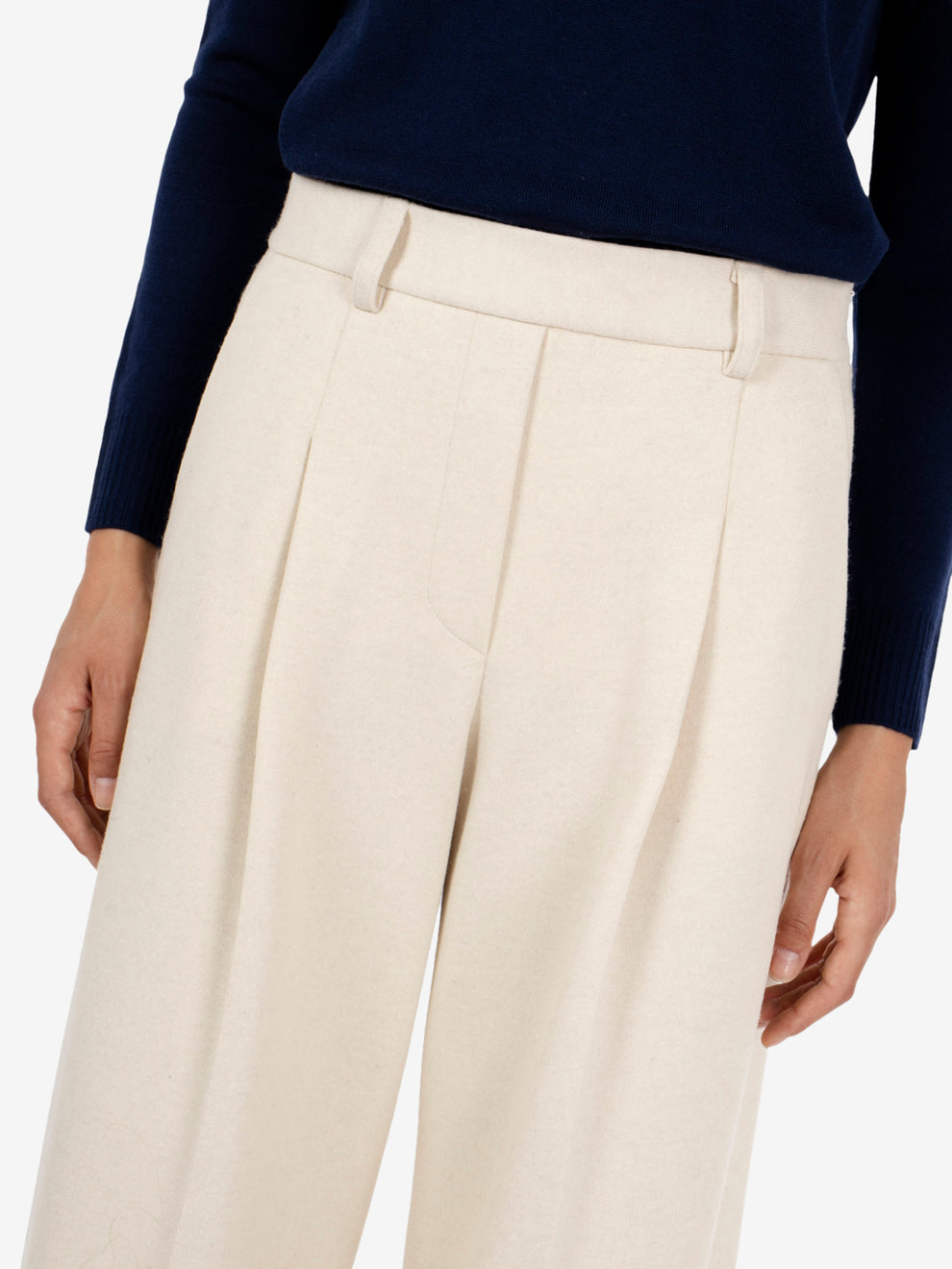 Pantaloni Basil cashà melange