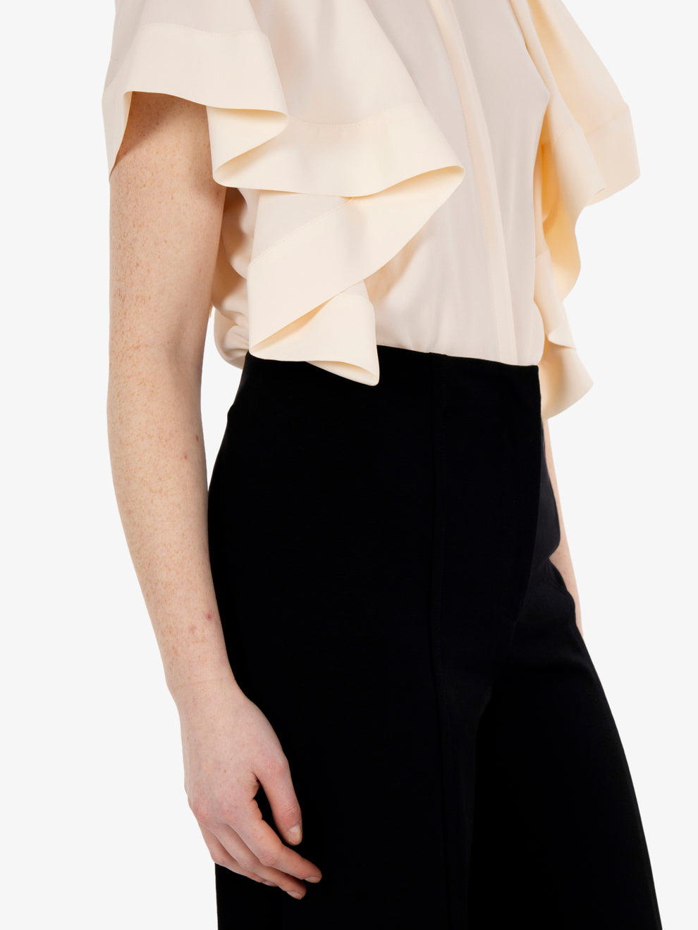 Eric black palazzo trousers