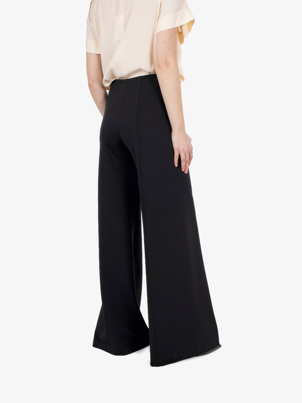 Eric black palazzo trousers
