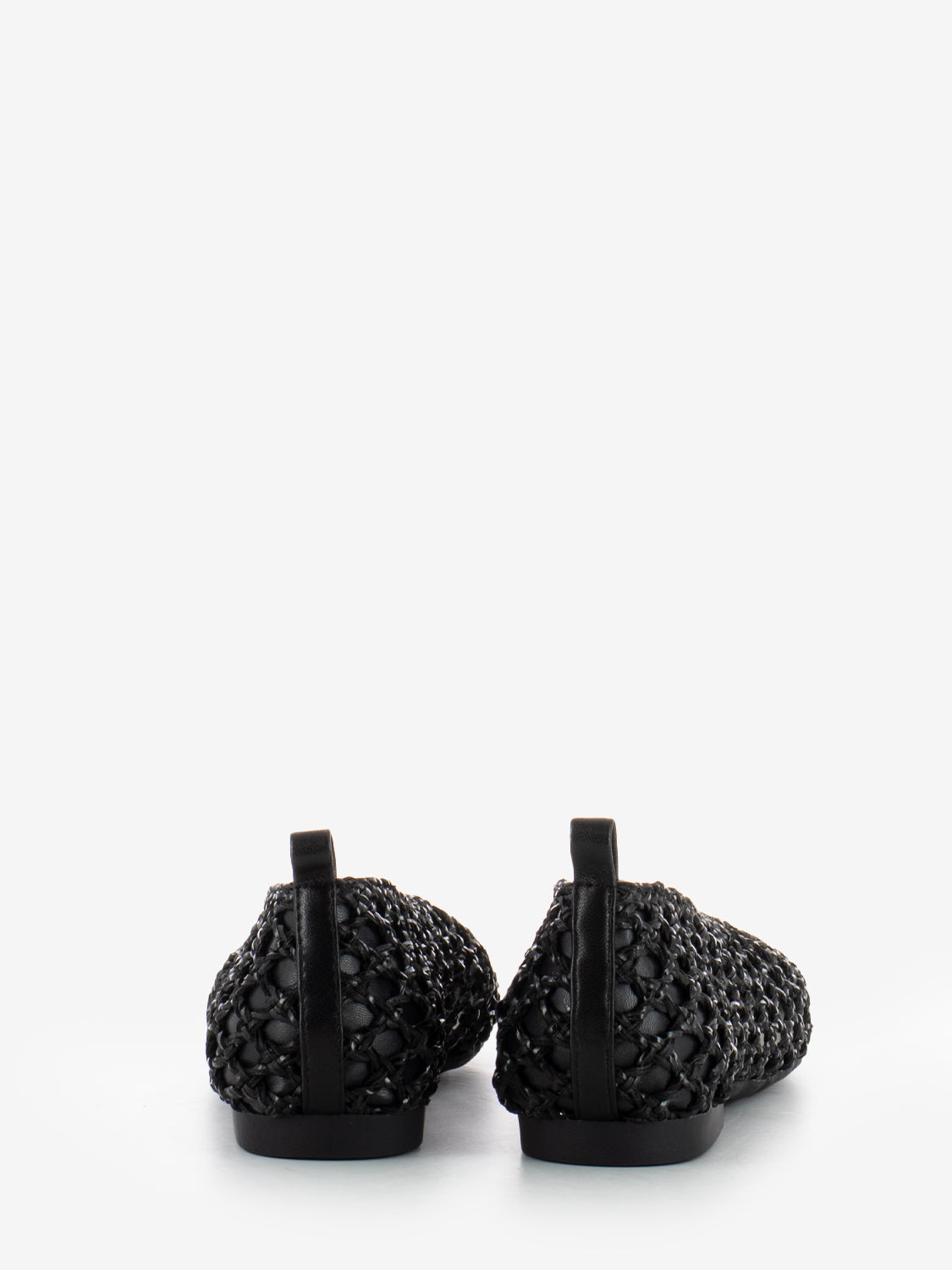 Ballerinas Holes black weave
