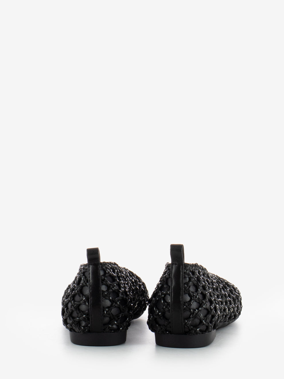 Ballerinas Holes black weave