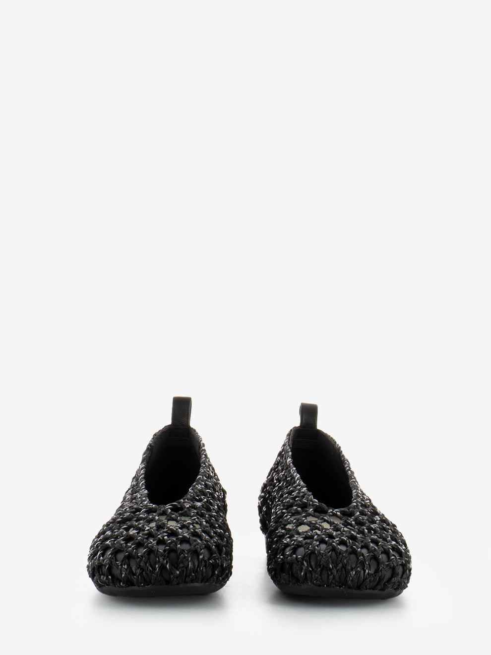 Ballerinas Holes black weave