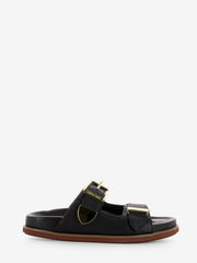 LORENZO MARI - Ciabatta in pelle nera