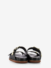 LORENZO MARI - Ciabatta in pelle nera
