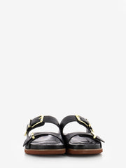LORENZO MARI - Ciabatta in pelle nera