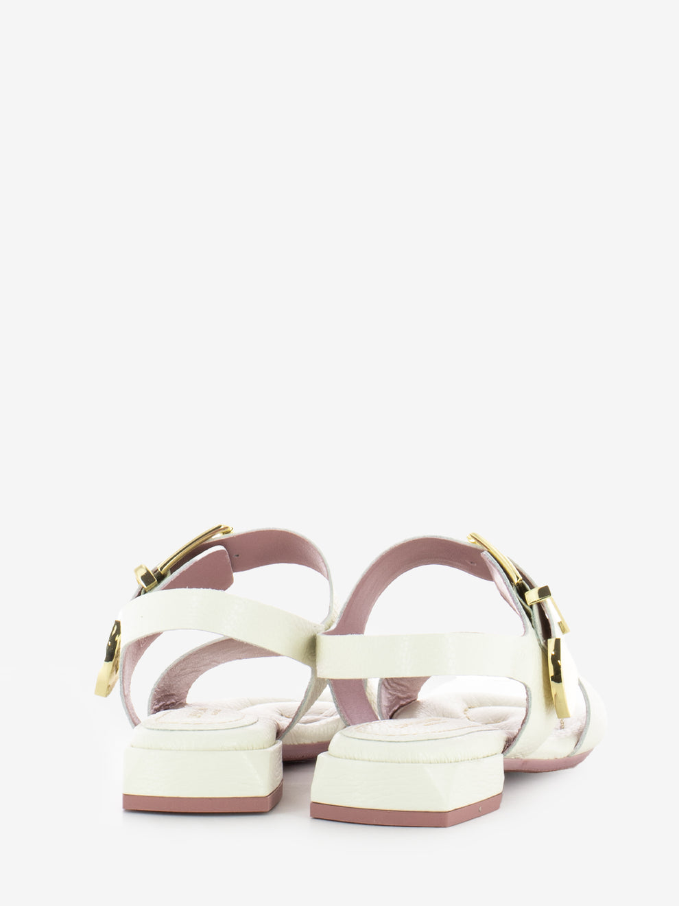 Sandali Fiordaliso 07 in pelle bottalata bianca