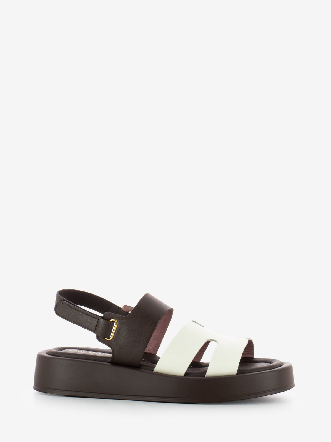 Sandali Hermes cioccolato / bianco