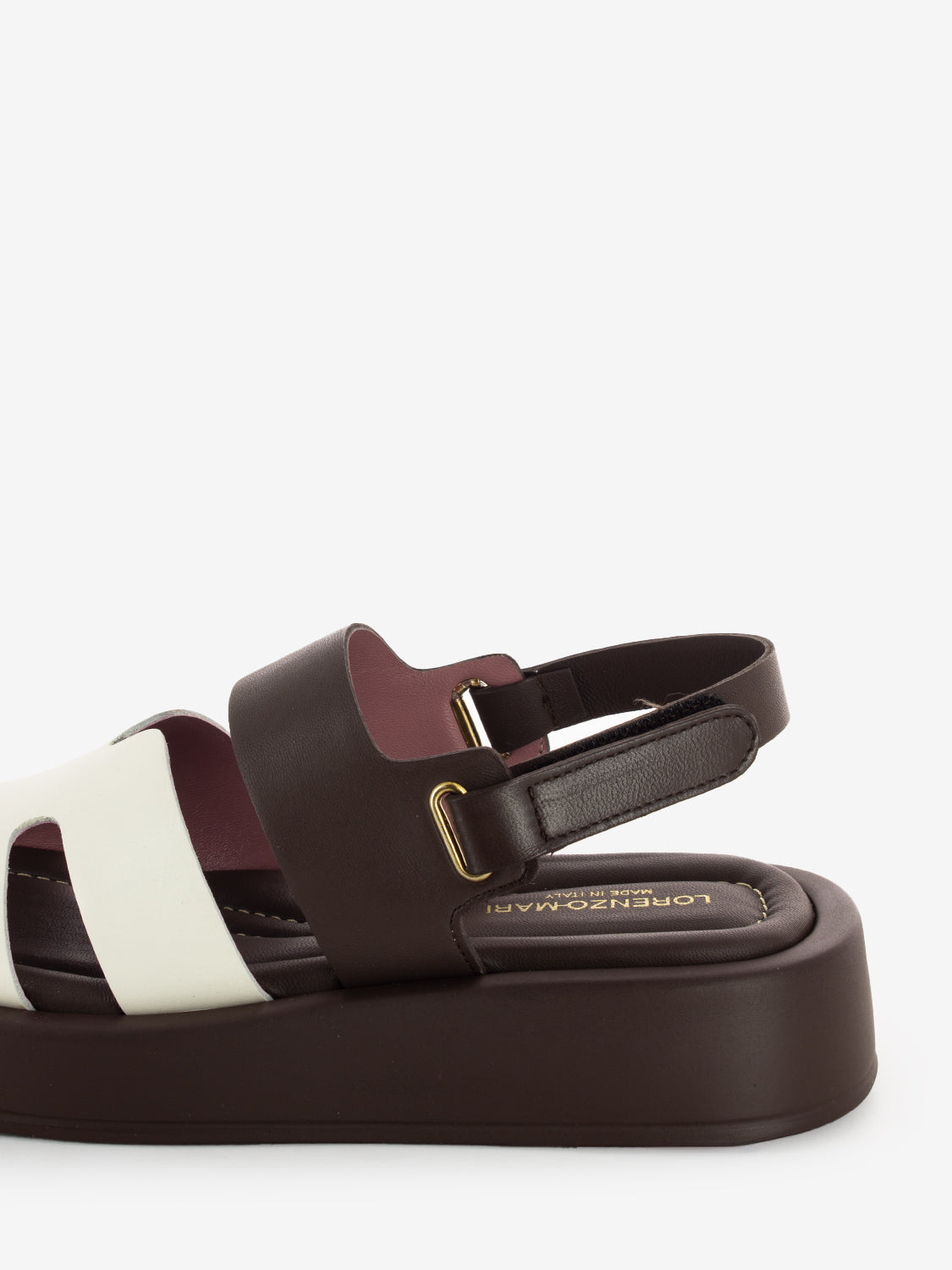 Sandali Hermes cioccolato / bianco