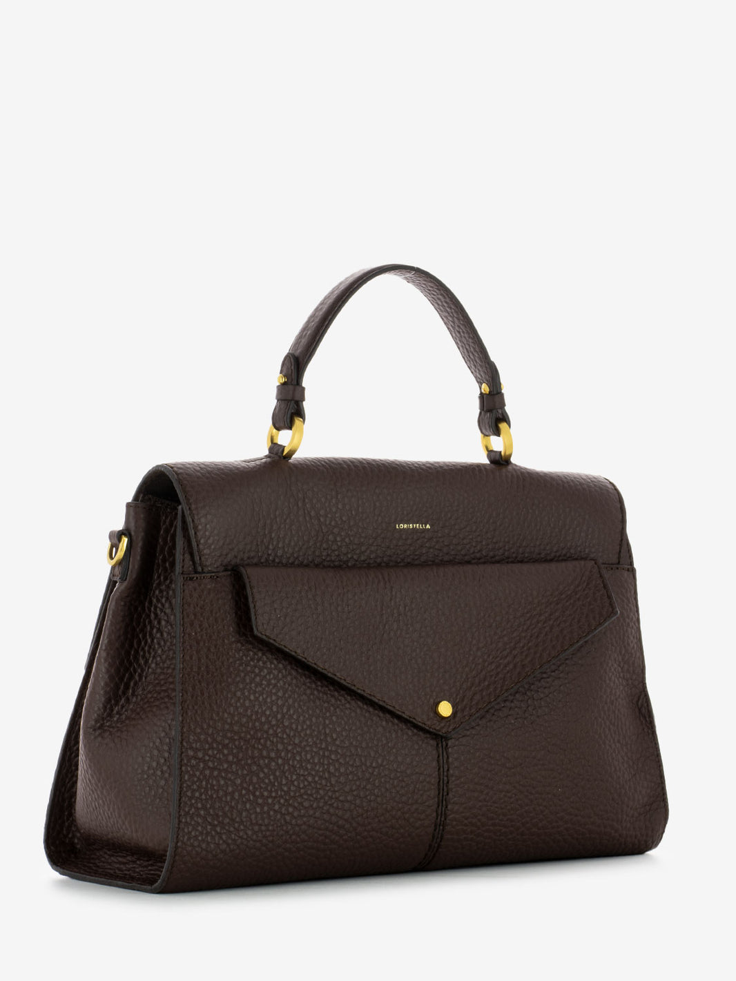 Borsa a mano Muriel in pelle cioccolato
