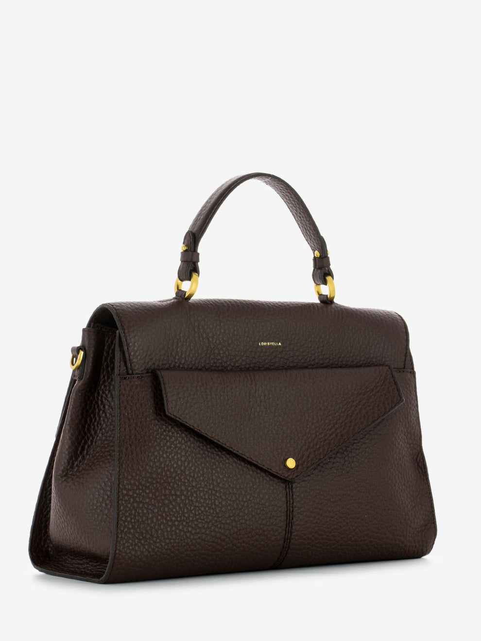 Borsa a mano Muriel in pelle cioccolato