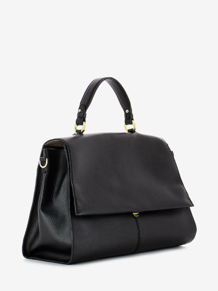 Loristella - Borsa a mano Muriel in pelle nero | STIMM