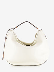 LORISTELLA - Borsa a spalla in pelle Ingrid bianco / marrone