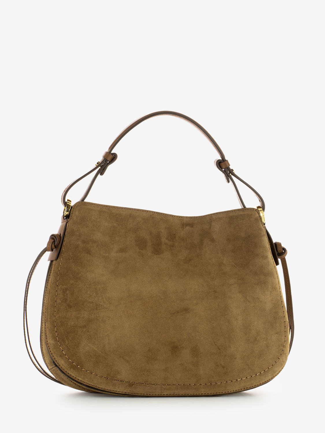 Borsa Carola a mano in suede cuoio