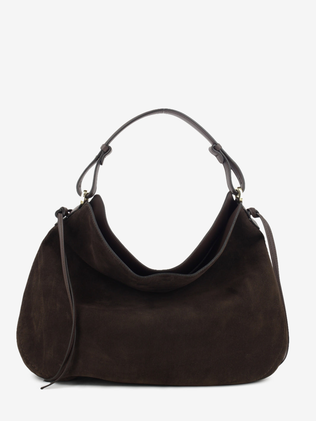CHOCOLATE SUEDE LEATHER BAG 1.3032CA.CAR.CIOCCOL