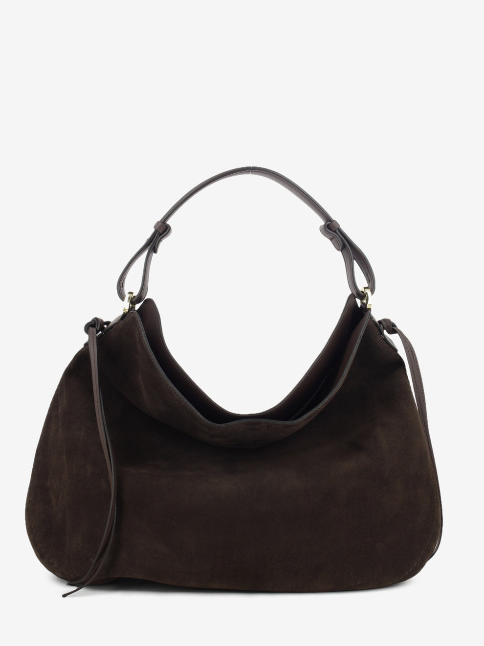 CHOCOLATE SUEDE LEATHER BAG 1.3032CA.CAR.CIOCCOL