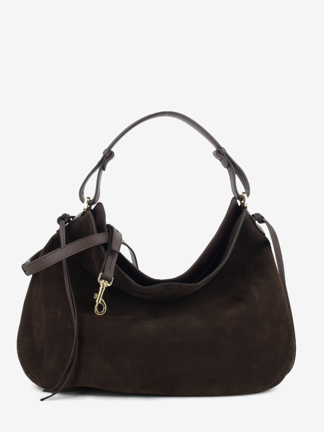 CHOCOLATE SUEDE LEATHER BAG 1.3032CA.CAR.CIOCCOL