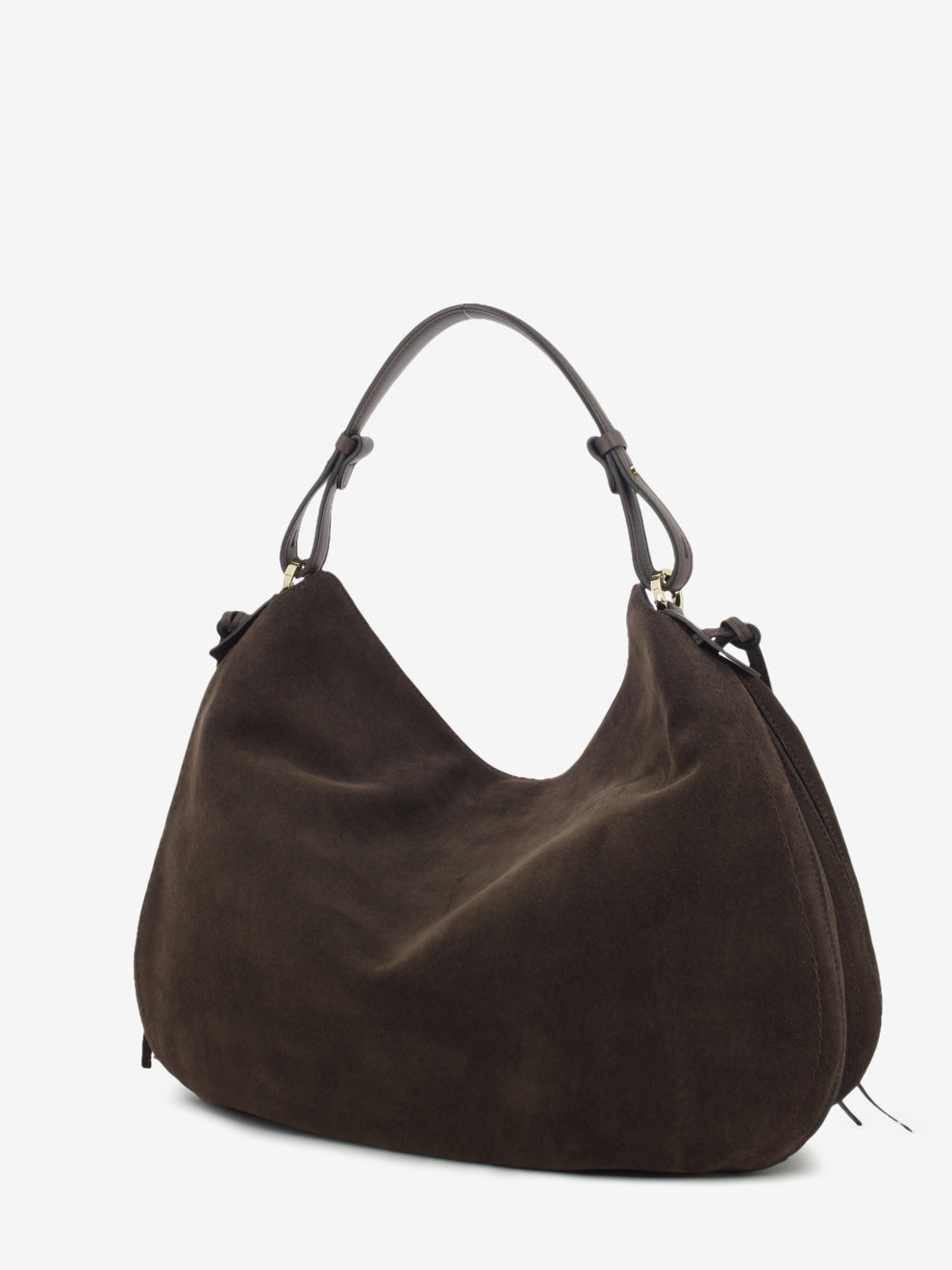 CHOCOLATE SUEDE LEATHER BAG 1.3032CA.CAR.CIOCCOL