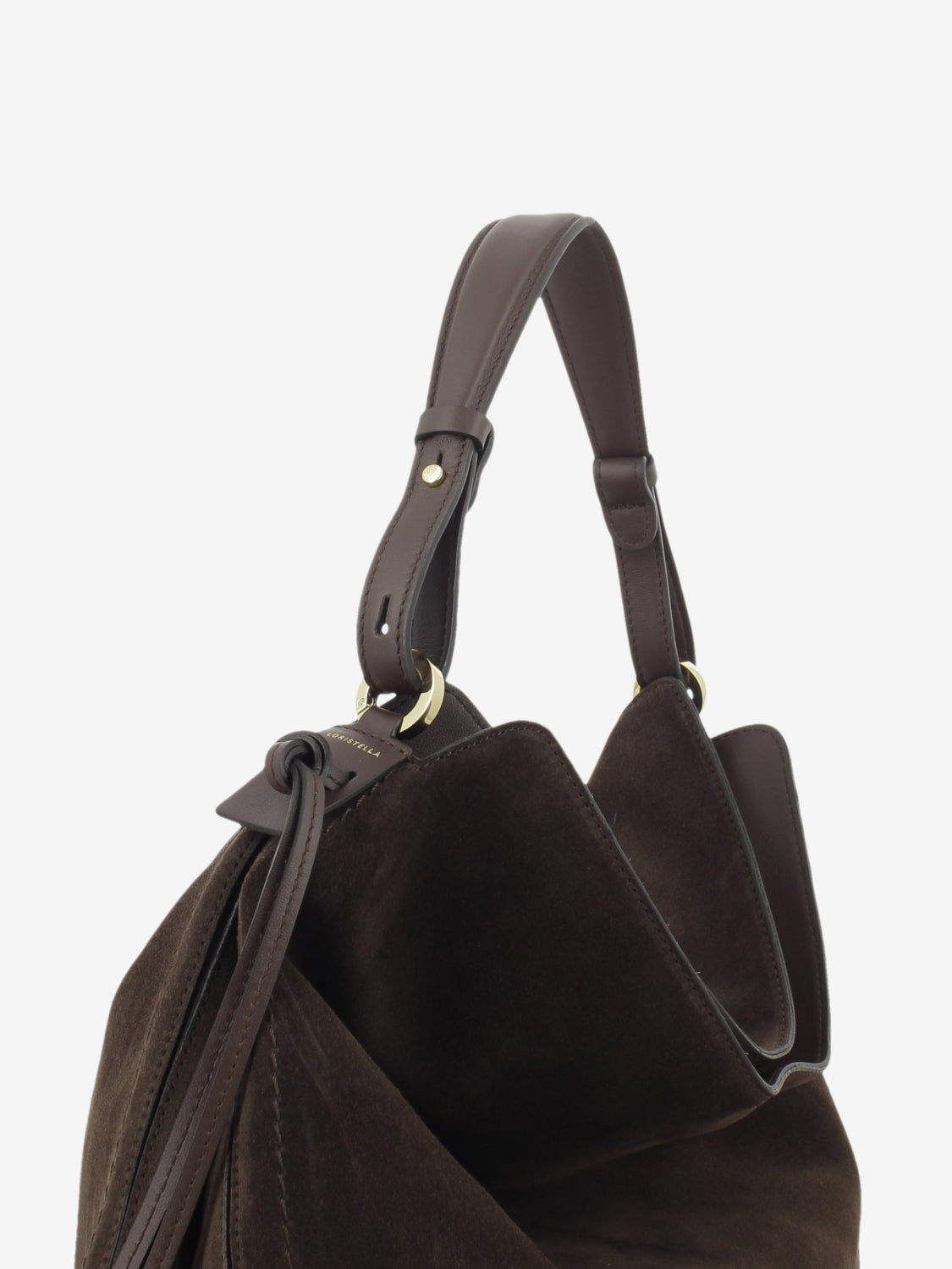 CHOCOLATE SUEDE LEATHER BAG 1.3032CA.CAR.CIOCCOL