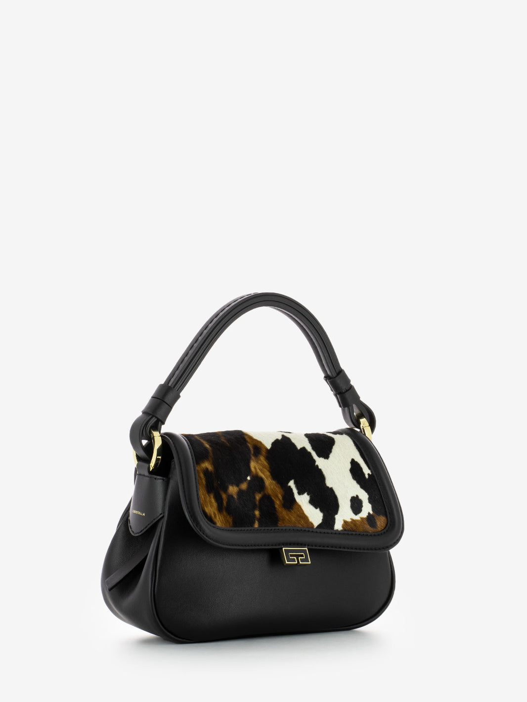 Borsa Clea in pelle e cavallino mucca