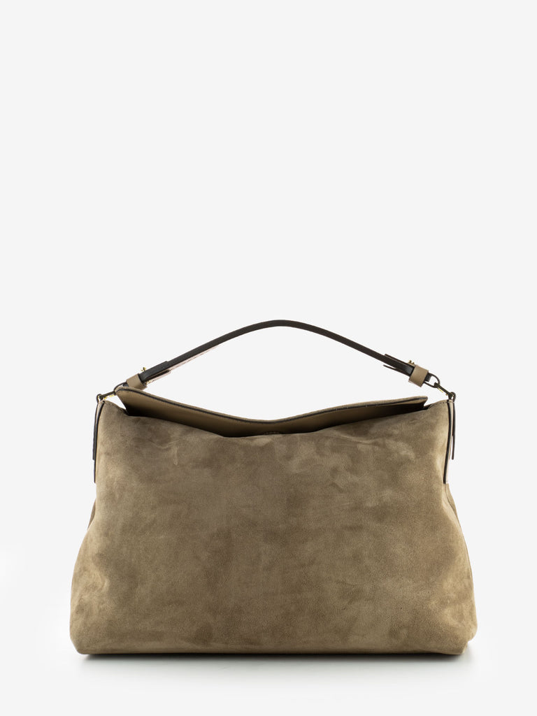 LORISTELLA - Borsa Gaia in suede beige