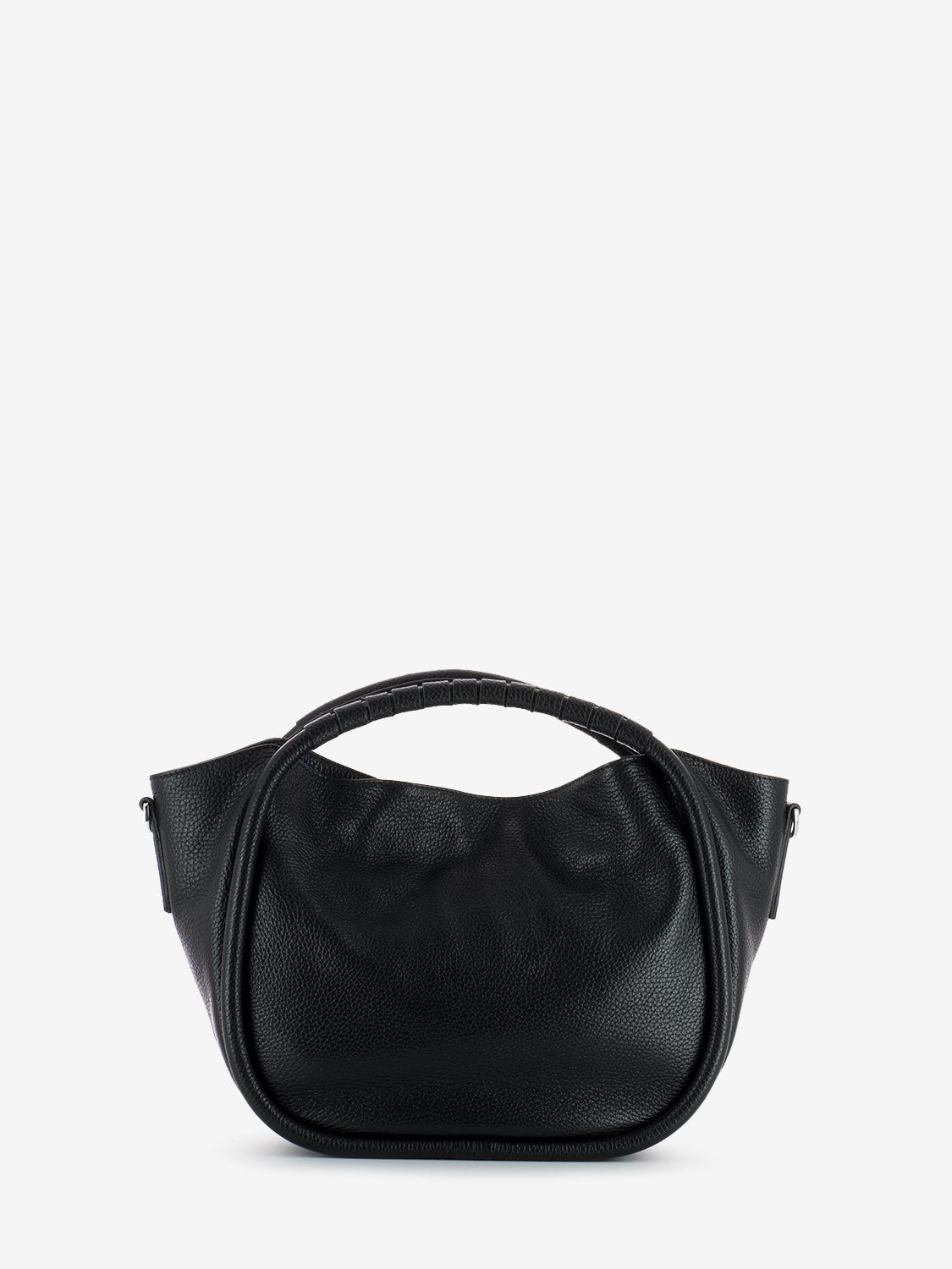 Ginevra small black leather bag