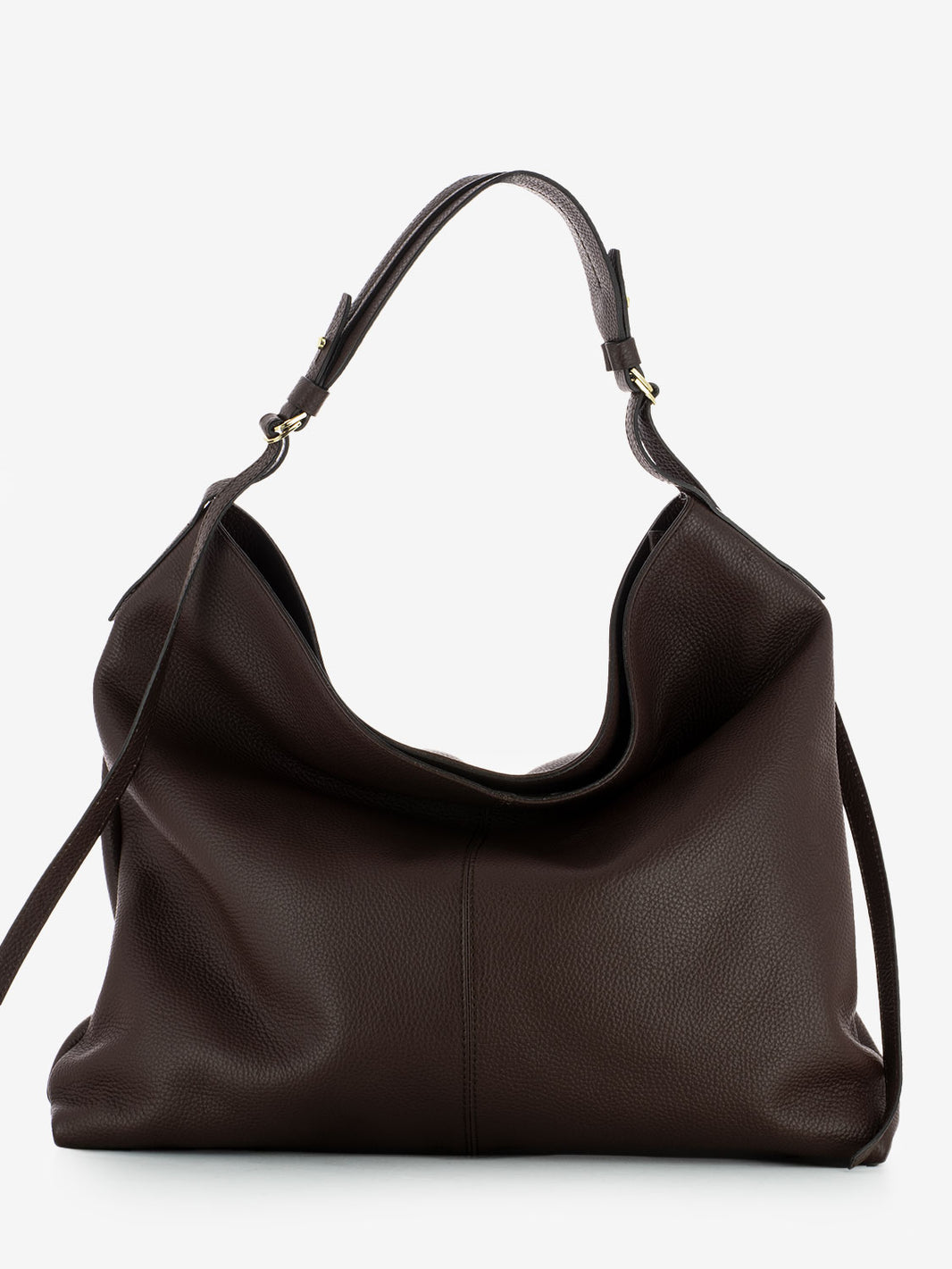 Borsa Giorgia in pelle cioccolato