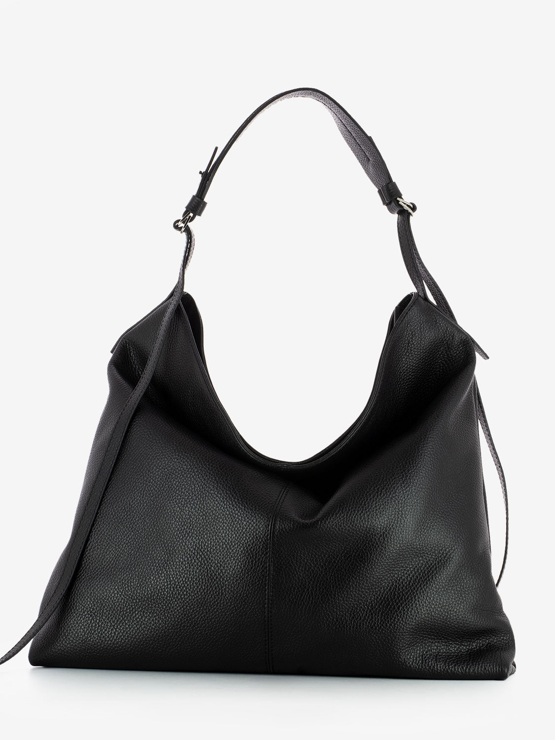 Borsa Giorgia in pelle nera