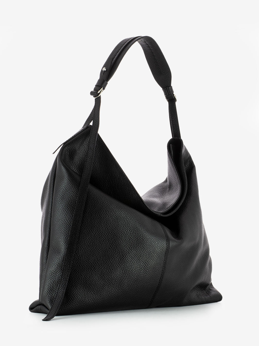 Borsa Giorgia in pelle nera
