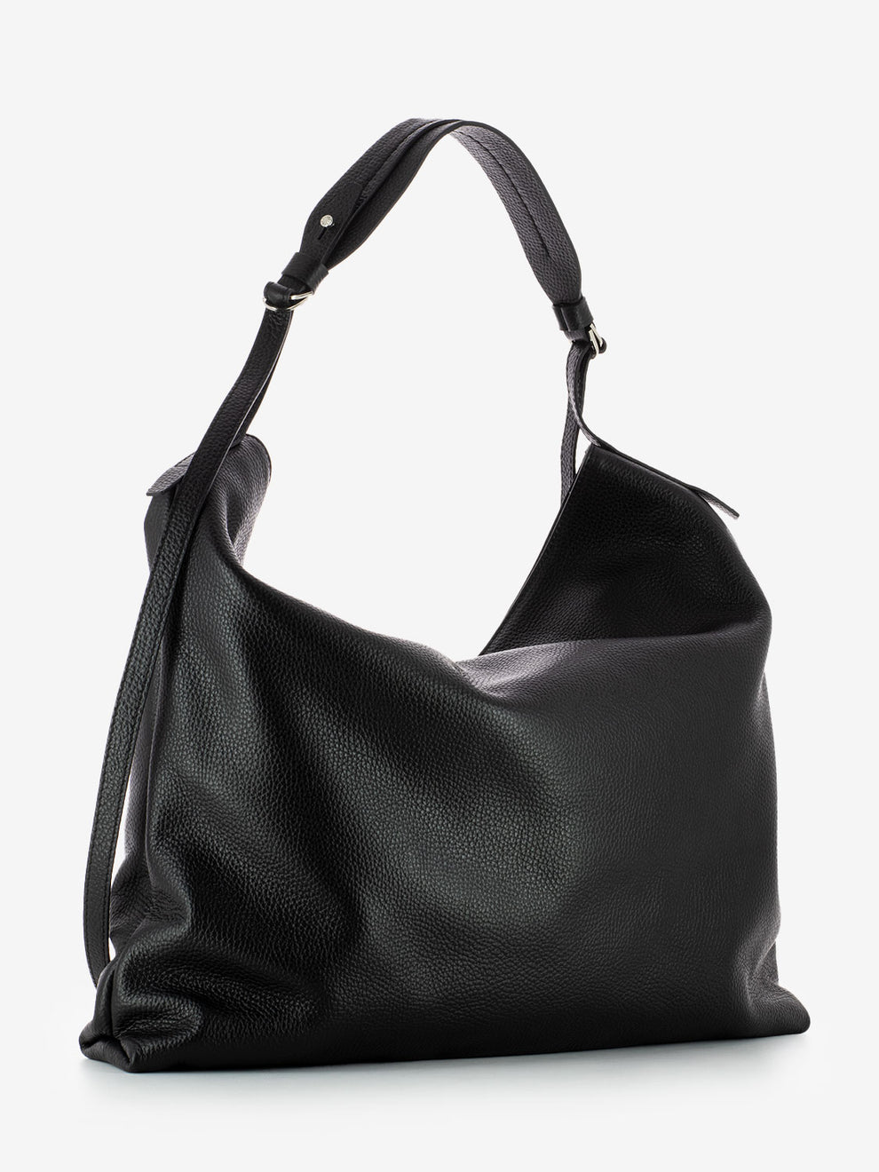 Borsa Giorgia in pelle nera