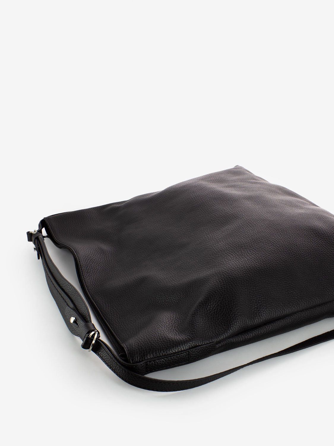 Borsa Giorgia in pelle nera