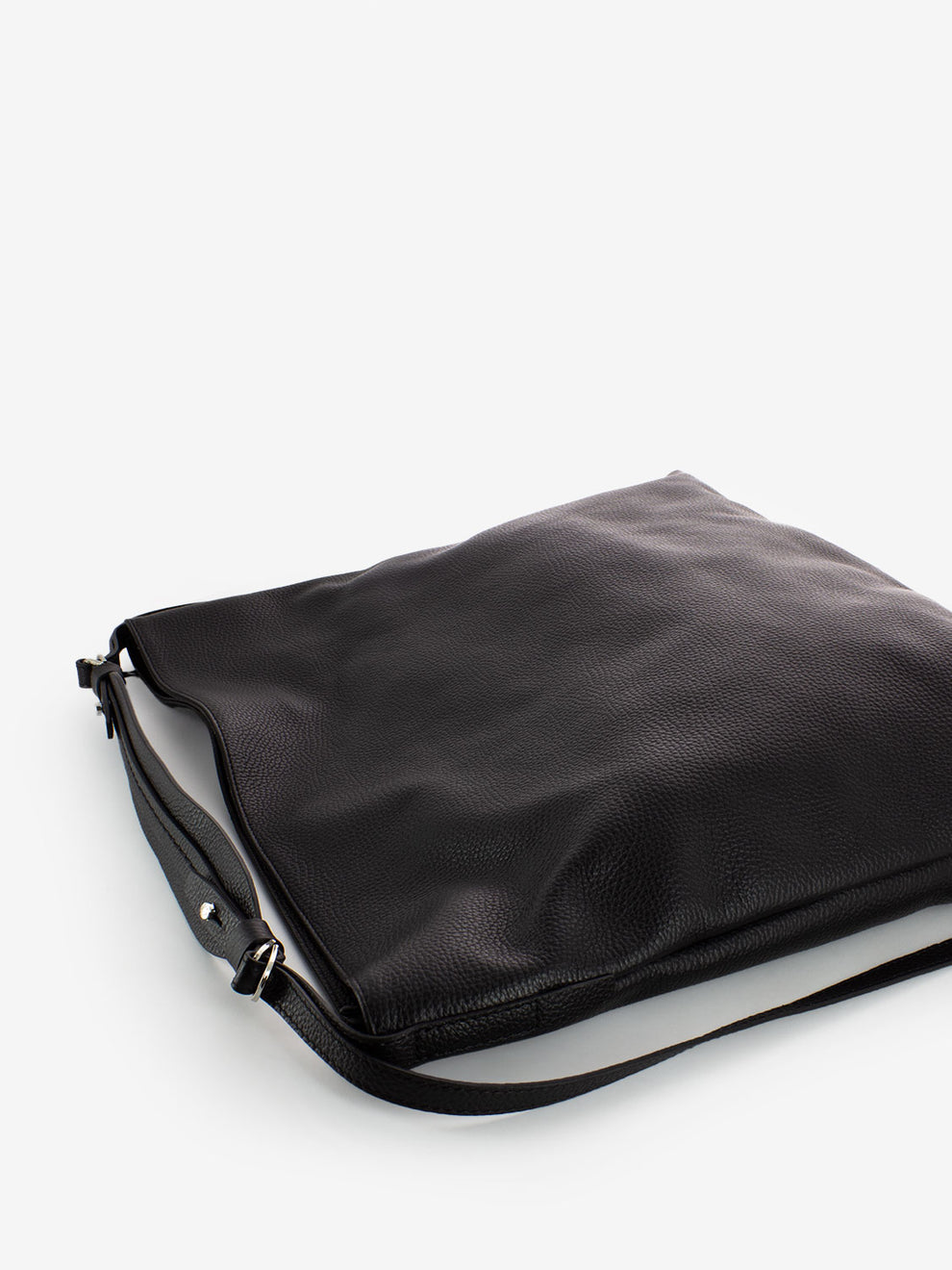 Borsa Giorgia in pelle nera