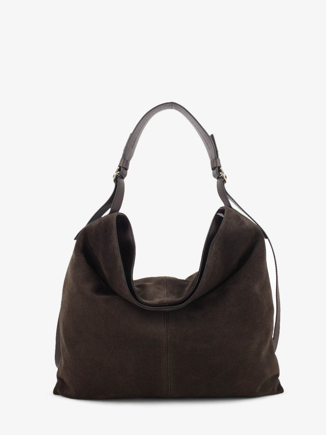 CHOCOLATE SUEDE LEATHER BAG 1.2792CA.GIO.CIOCCOL
