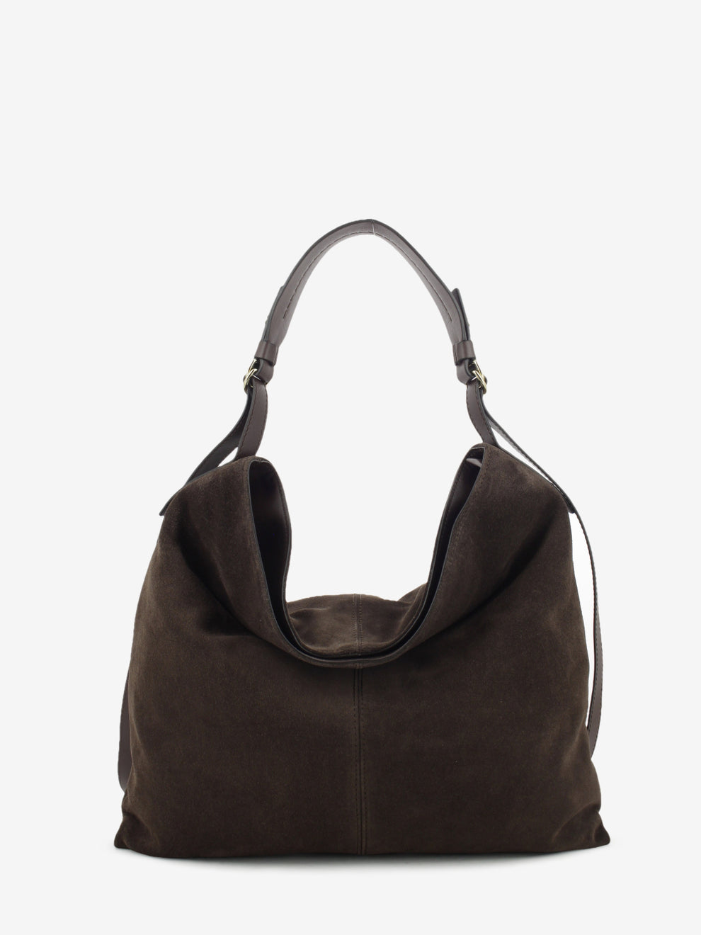 CHOCOLATE SUEDE LEATHER BAG 1.2792CA.GIO.CIOCCOL