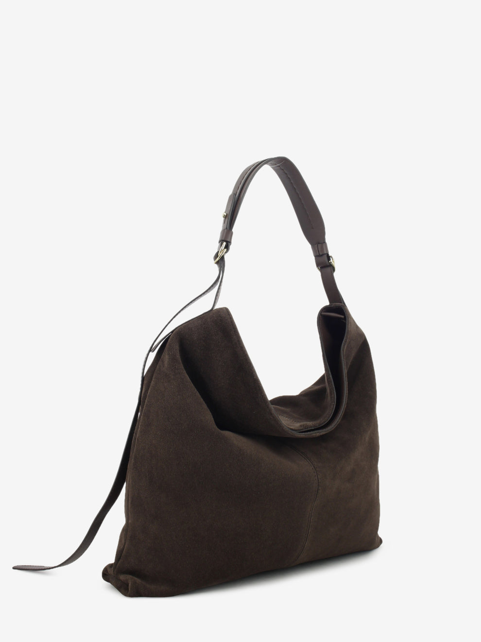 CHOCOLATE SUEDE LEATHER BAG 1.2792CA.GIO.CIOCCOL