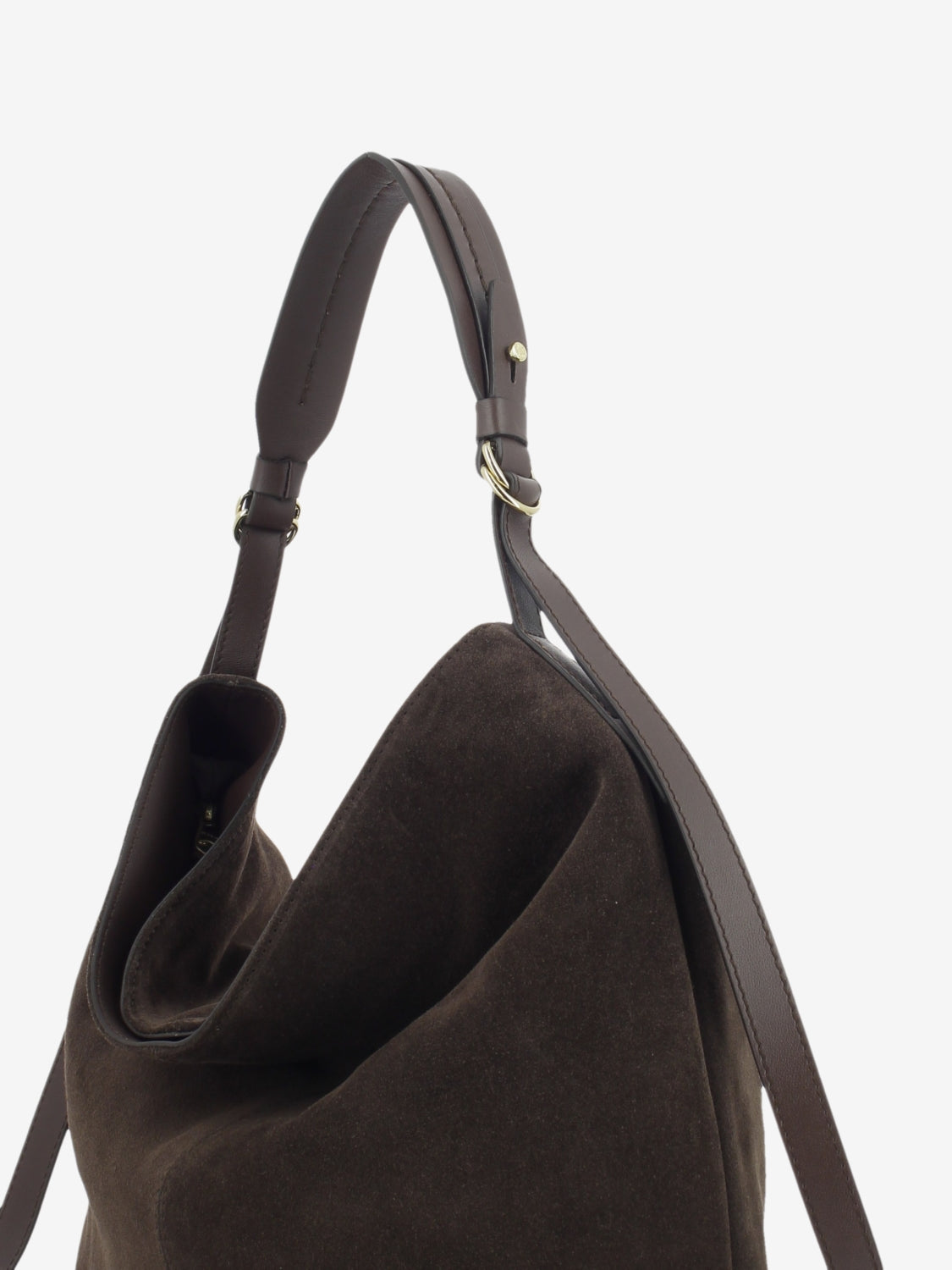 CHOCOLATE SUEDE LEATHER BAG 1.2792CA.GIO.CIOCCOL