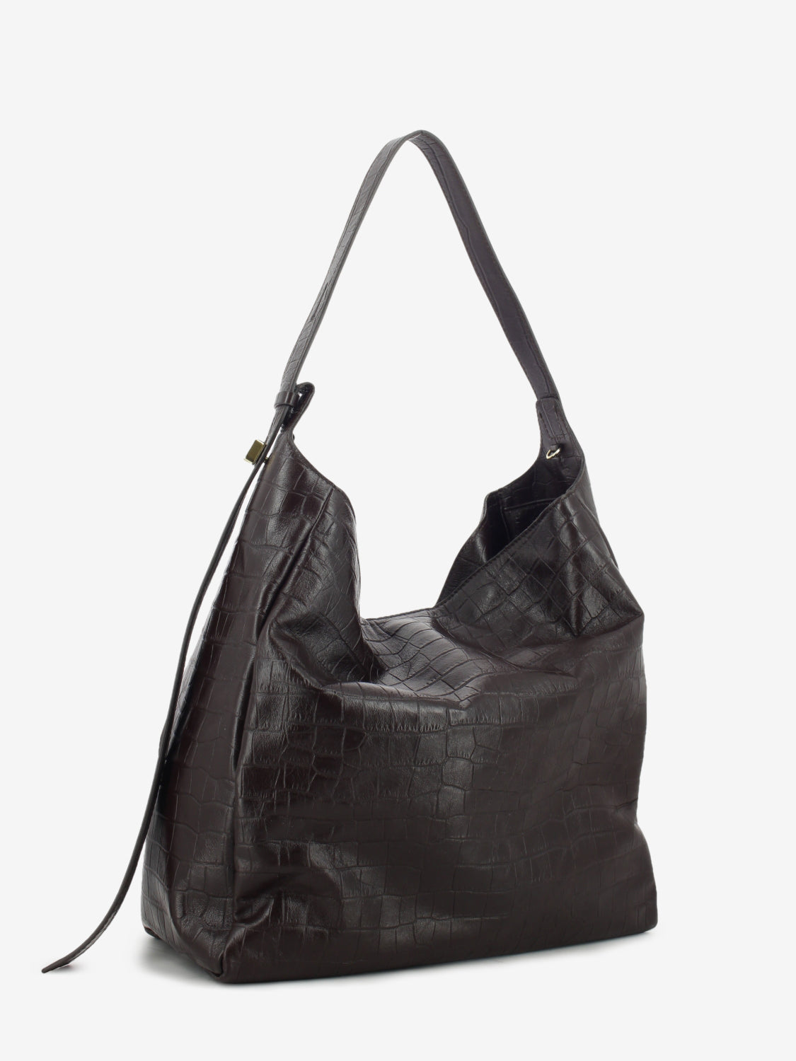 Borsa in pelle cocco cioccolato