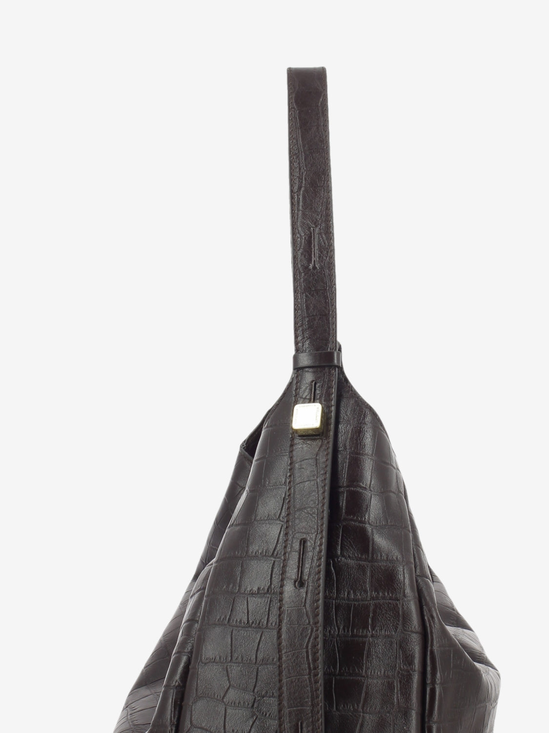 Borsa in pelle cocco cioccolato