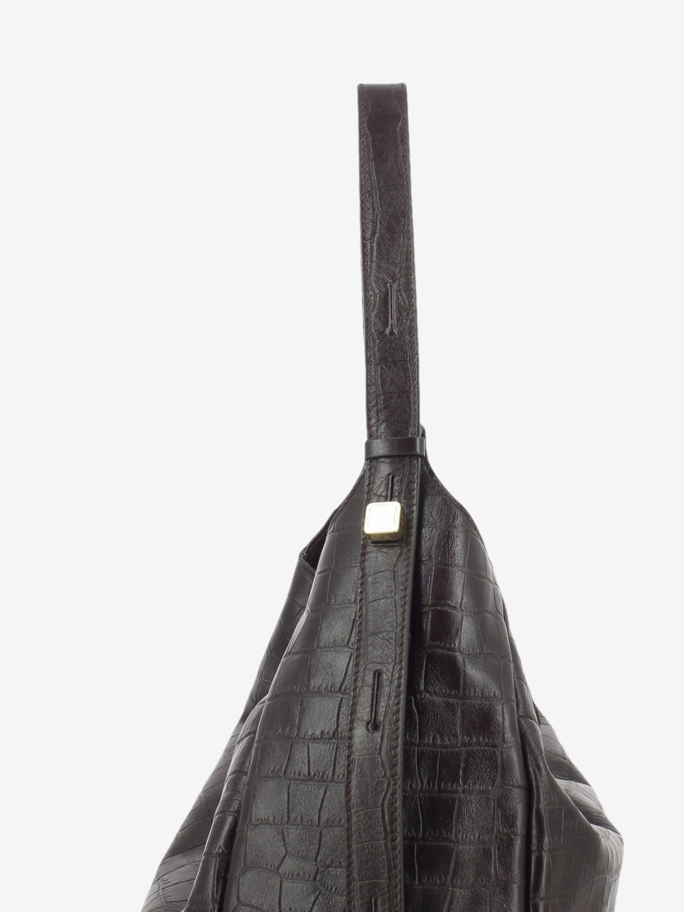 Borsa in pelle cocco cioccolato