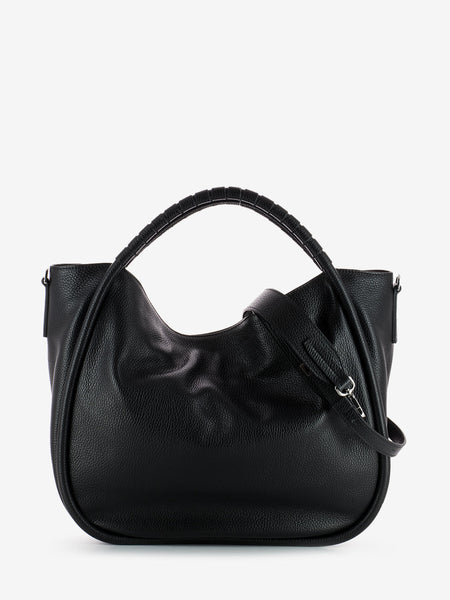 Borsa in pelle media Ginevra nero