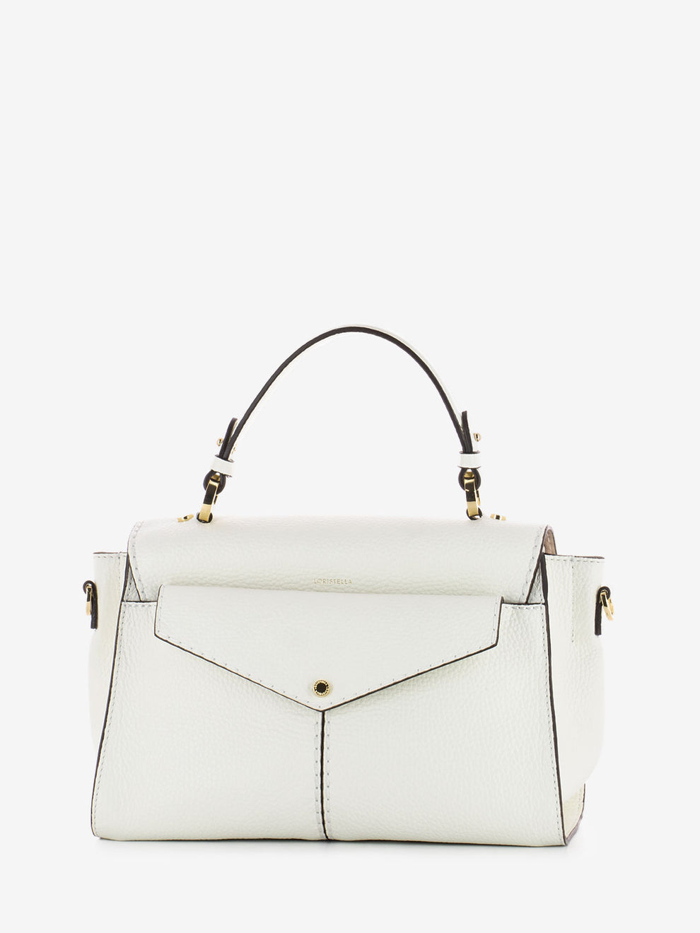 Muriel small white leather bag 