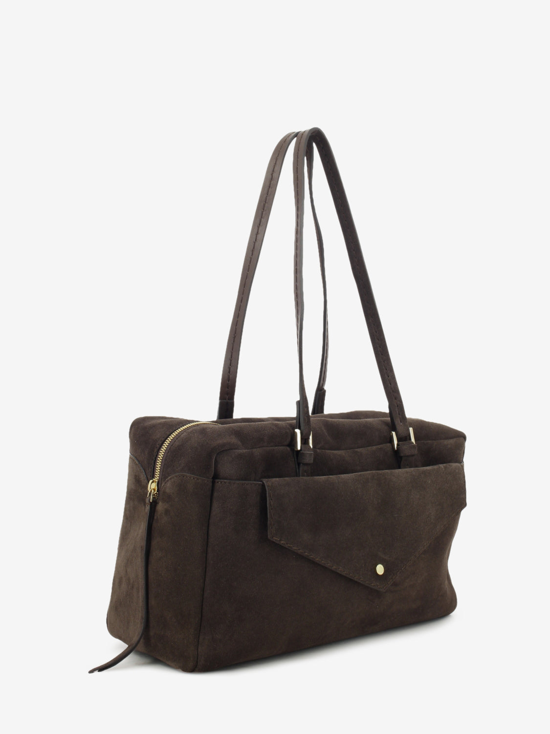 CHOCOLATE SUEDE LEATHER BAG 1.3174CA.DAF.CIOCCOL