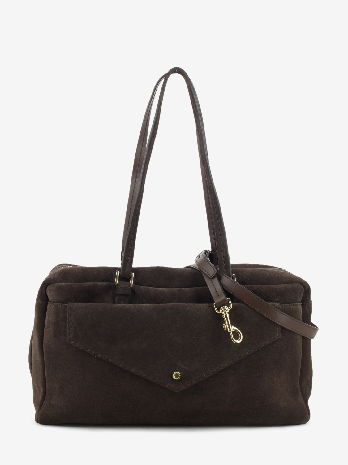CHOCOLATE SUEDE LEATHER BAG 1.3174CA.DAF.CIOCCOL