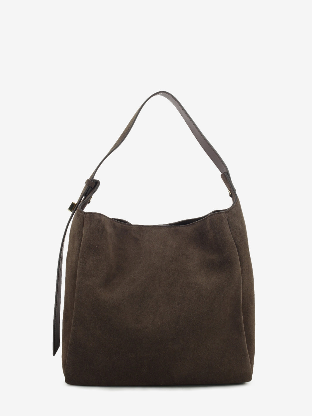 Chocolate suede bag